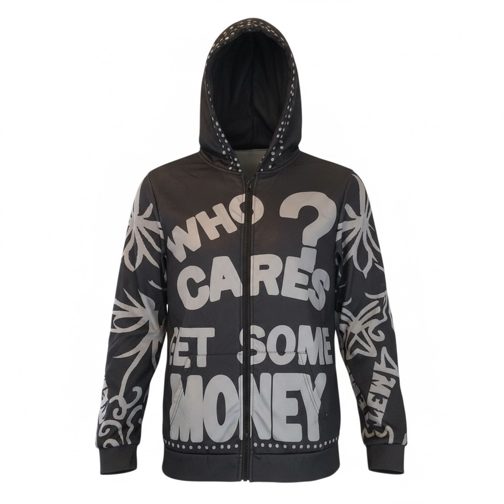 Graphic small men’s zip up jacket
